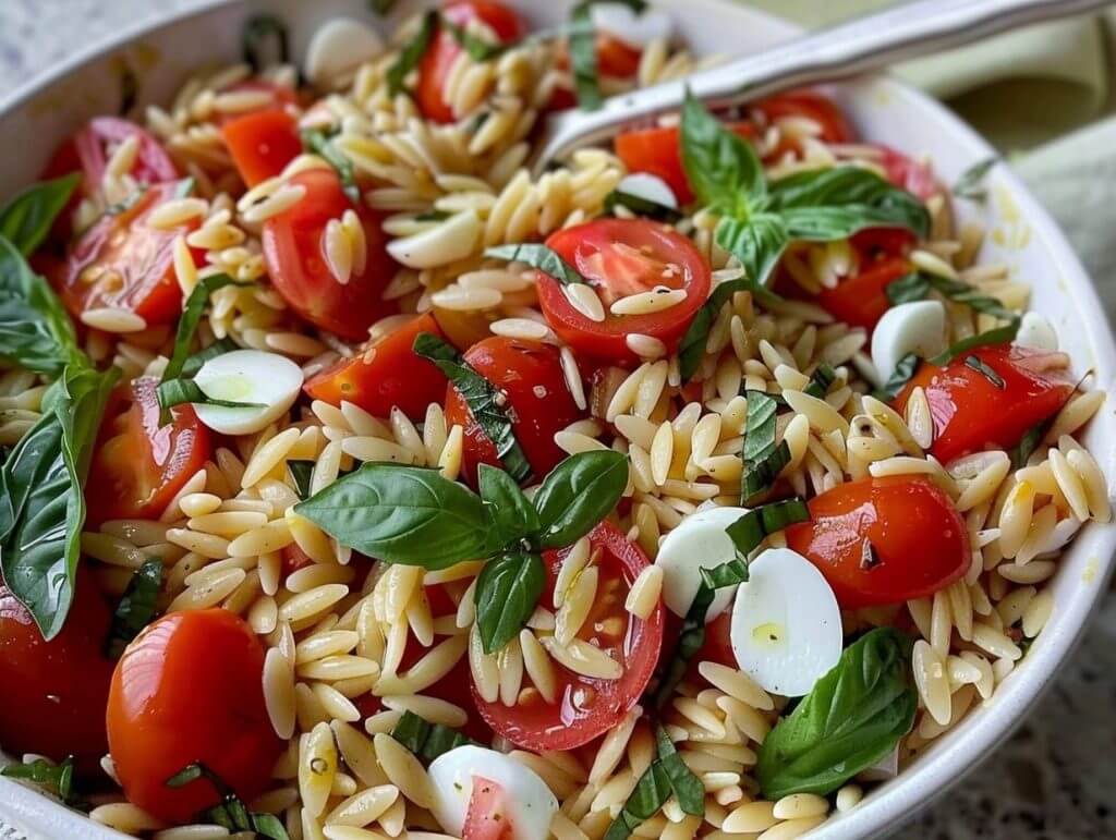Caprese Orzo Salad